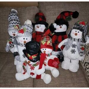 Plush Holiday Standing Snowman Bundle